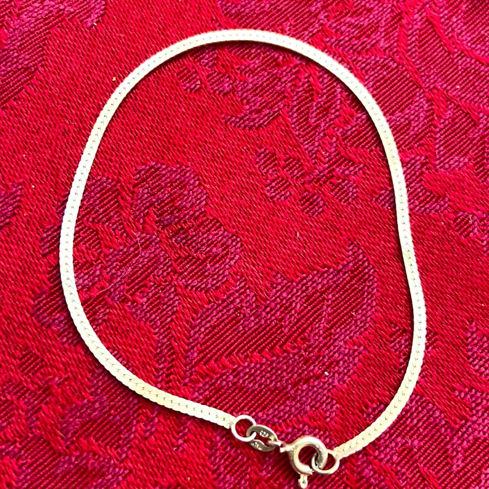 Vintage Sterling Silver 925 Italy Bracelet 6.5” inch wrist
